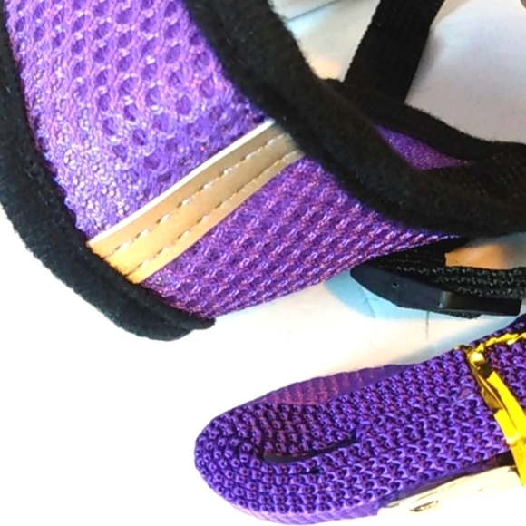 SMALL PET HARNESS VEST WITH LEASH PURPLE AND BLACK SIZE SMALL NWT - Picture 4 of 7